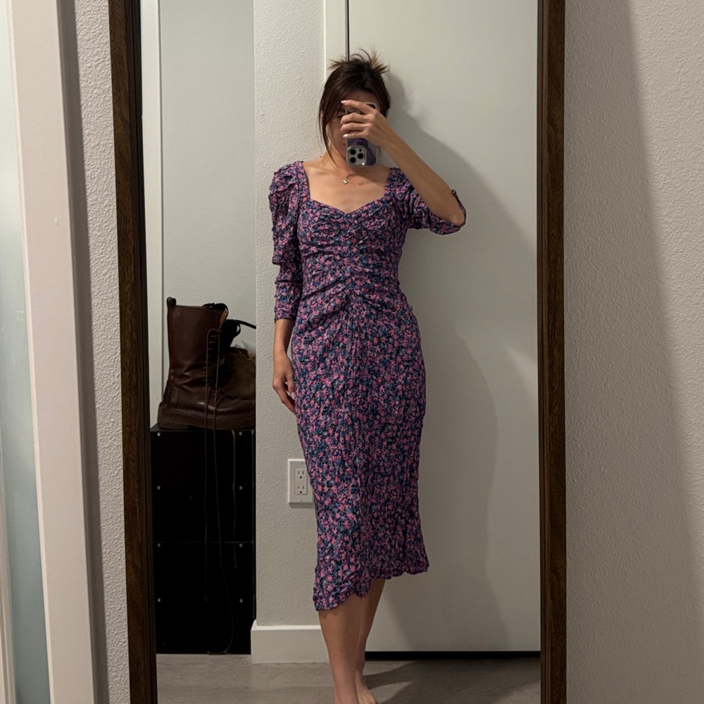 Zara Floral Midi Dress